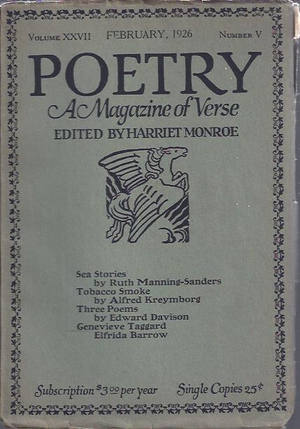 Image for Poetry, a Magazine of Verse February, 1926