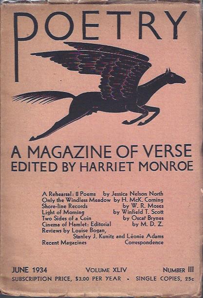 Image for Poetry, a Magazine of Verse July, 1934