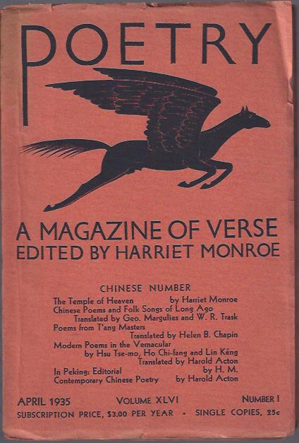 Image for Poetry, a Magazine of Verse April, 1935 :Chinese Number