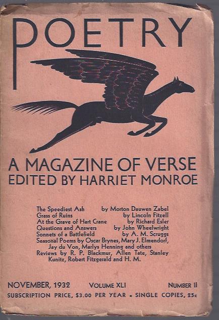 Image for Poetry, a Magazine of Verse November, 1932