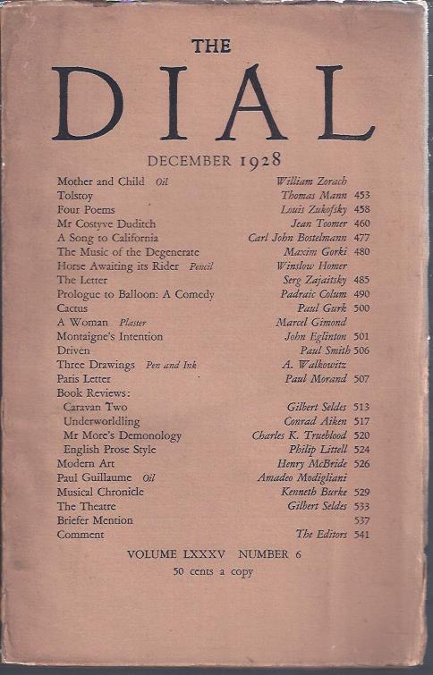 Image for The Dial December, 1928