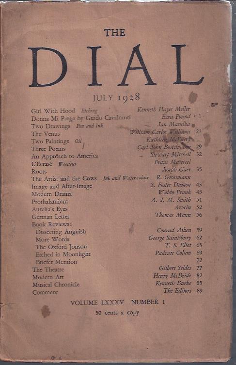 Image for The Dial July, 1928