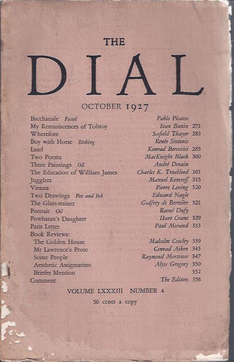 Image for The Dial October, 1927