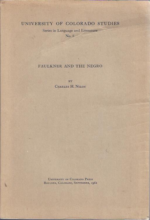 Image for Faulkner and the Negro