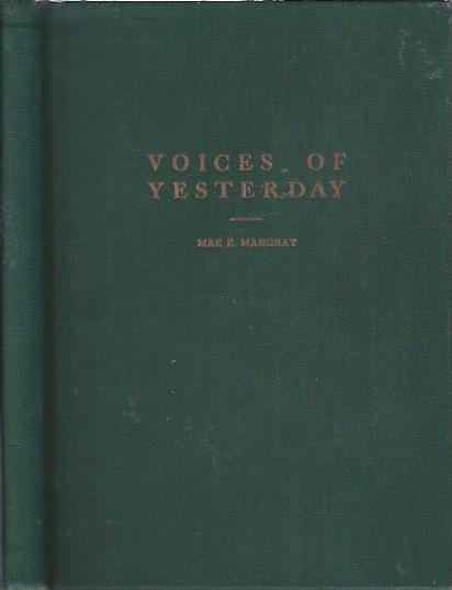 Image for Voices of Yesterday