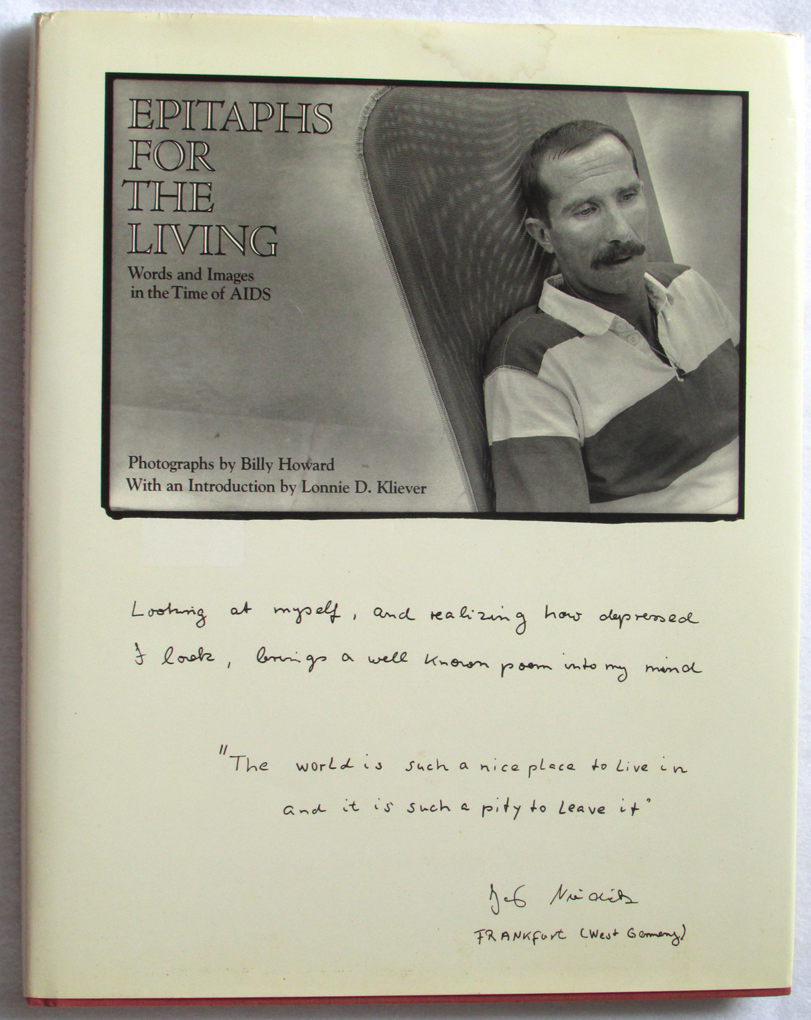 Image for Epitaphs for the Living: Words and Images in the Time of AIDS