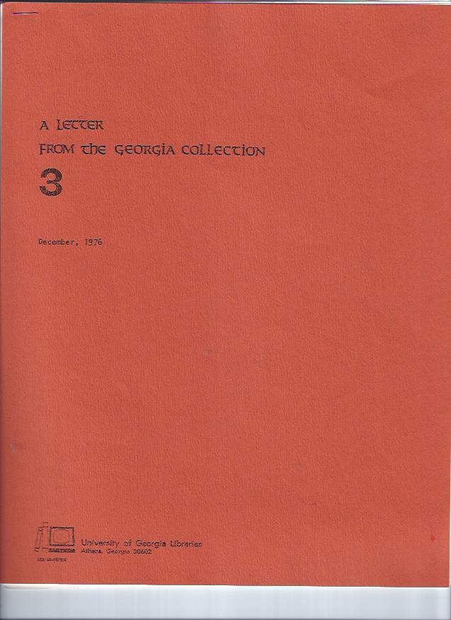 Image for A Letter from the Georgia Collection: December, 1976