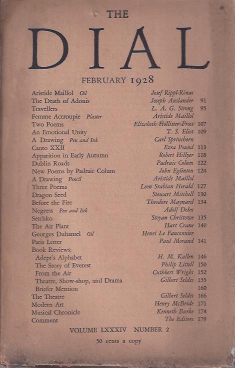Image for The Dial, February, 1928