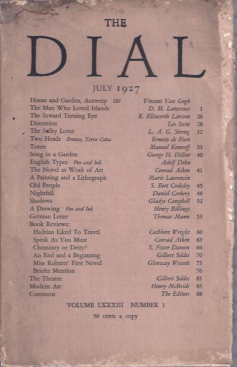 Image for The Dial, July, 1927