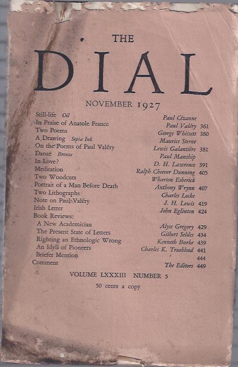 Image for The Dial, November, 1927