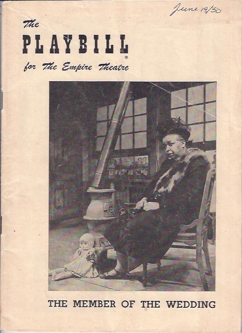 Image for Playbill for The Member of the Wedding with Ethel Waters