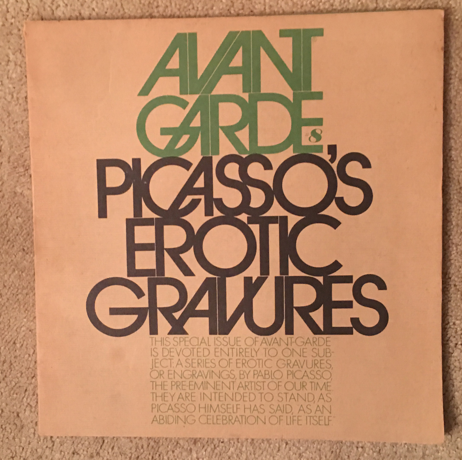 Image for Avant Garde #8, Picasso'e Erotic Gravures