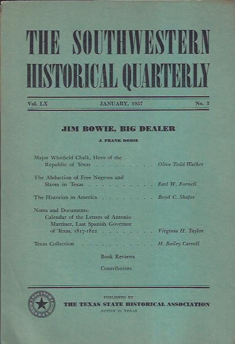 Image for The Southwestern Historical Quarterly, January 1957