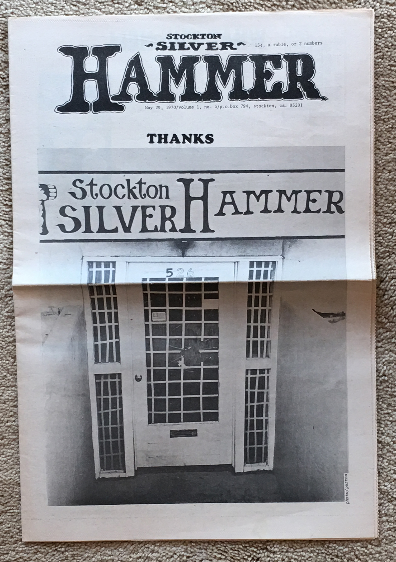 Image for The Stockton Silver Hammer, May 29, 1970
