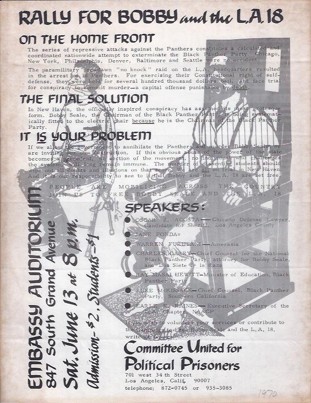 Image for Rally for Bobby and the L. A. 18