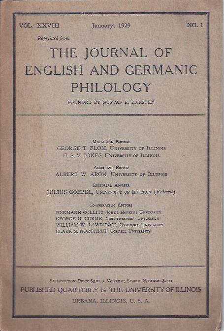 Image for The Misconception in Philip Freneau's "Scandinavian War Song" : Reprinted from the Journal of English and Germanic Philology, January, 1929