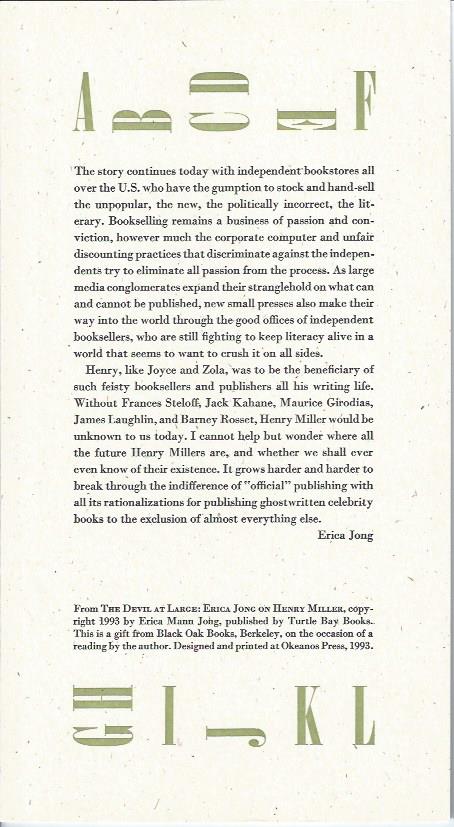 Image for The story continues today with independent booksellers -- Broadside