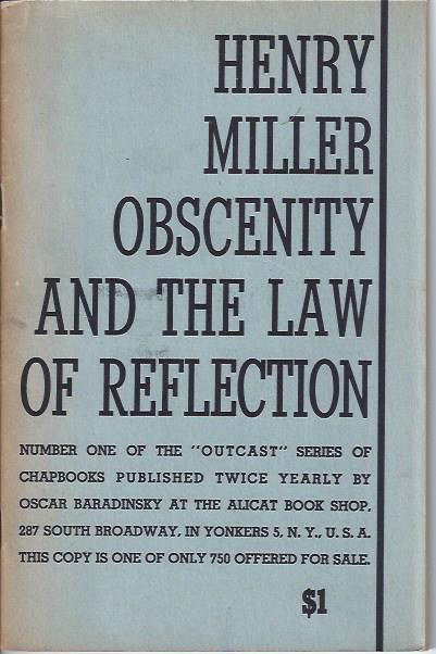 Image for Obscenity and the Law of Reflection