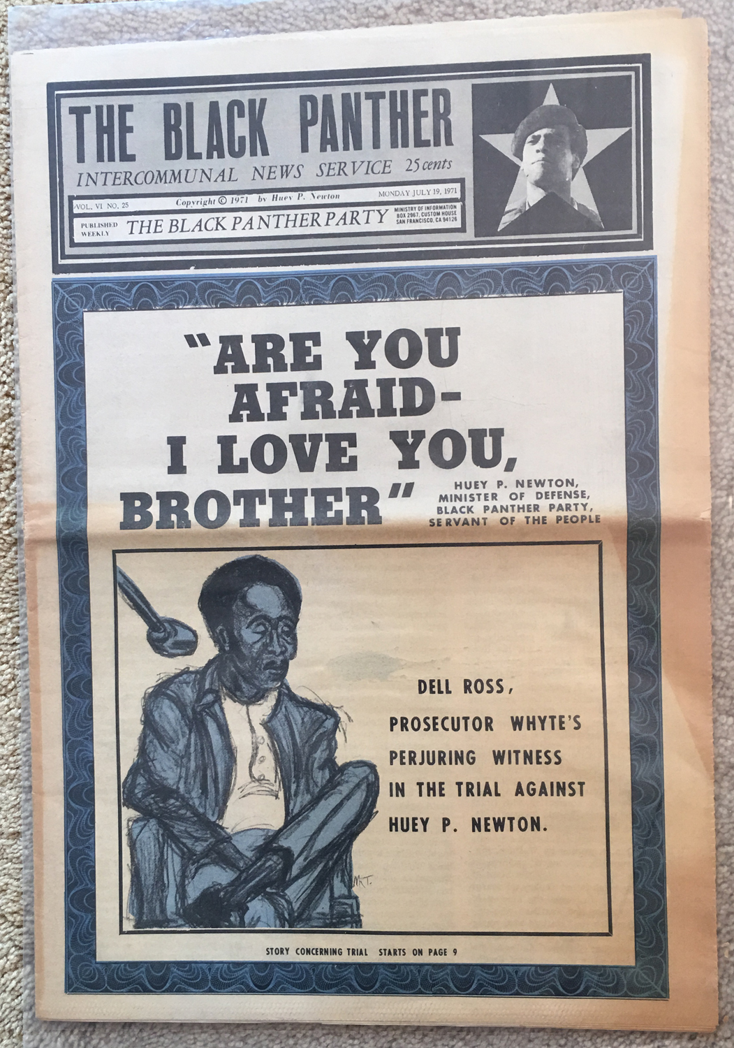 Image for The Black Panther, July 19, 1971 : InterCommunal News Service