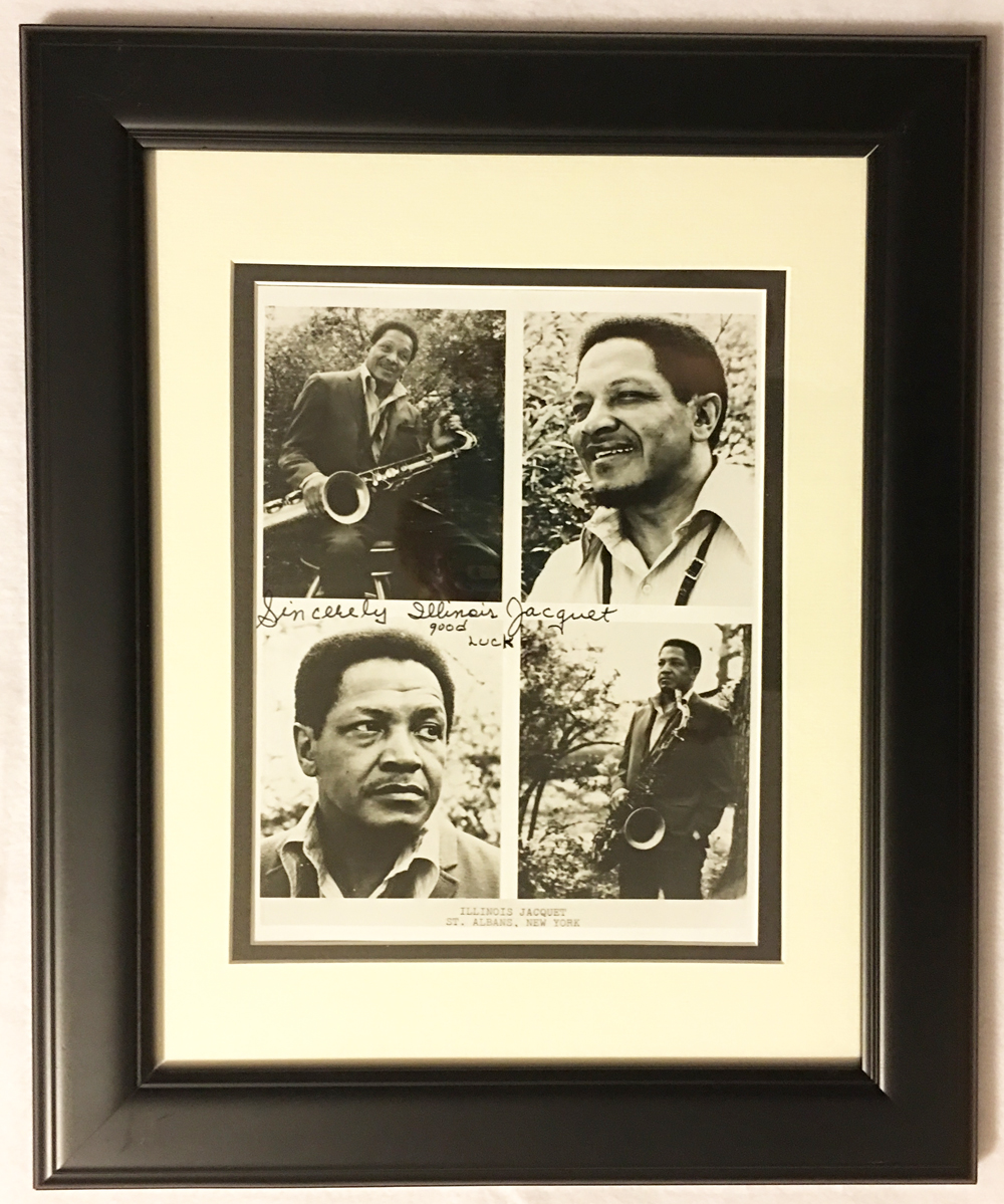 Image for Autographed Framed Photo of Illinois Jacquet
