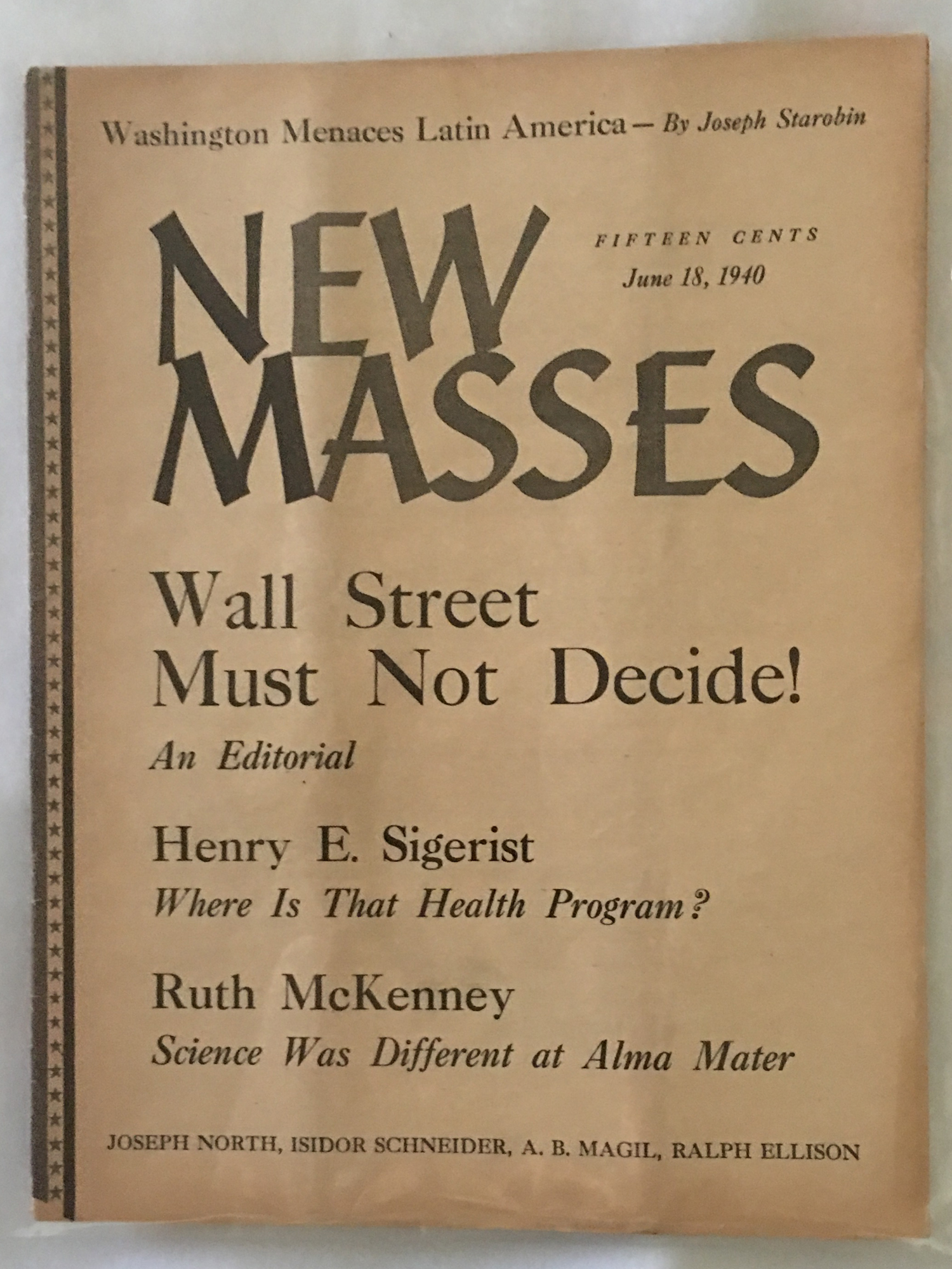 Image for New Masses, June 18, 1940