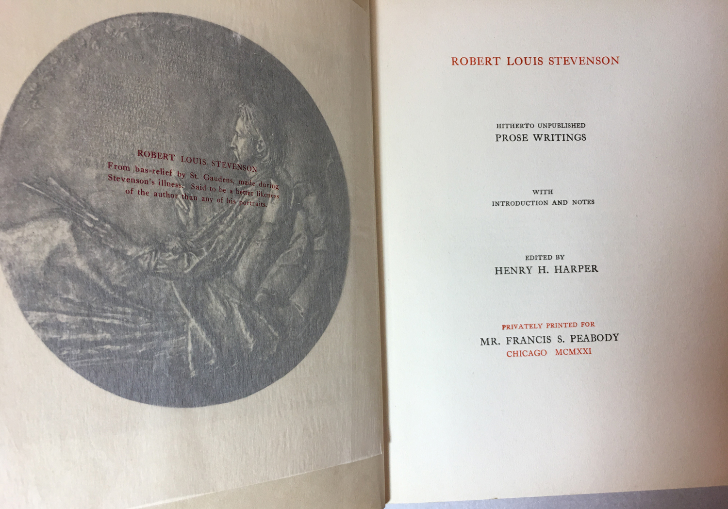 Image for Hitherto Unpublished Prose Writings, Poems of Robert Louis Stevenson: Hitherto Unpublished