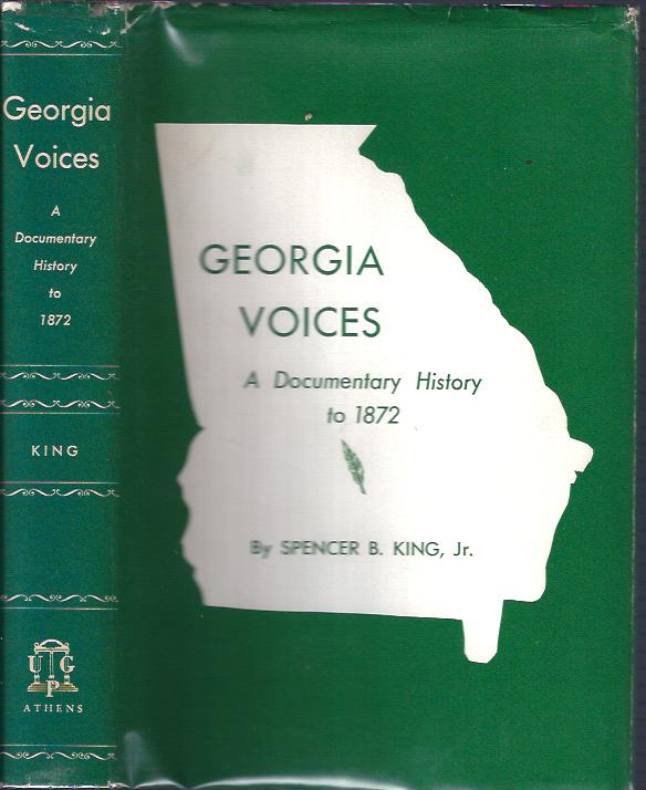 Image for Georgia Voices: A Documentary History to 1872