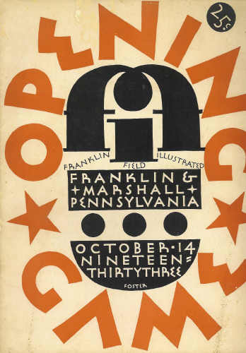 Franklin and Marshall Vs University of Pennsylvania 1933 Program Image for Franklin and Marshall Vs University of Pennsylvania 1933 Program
