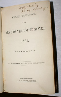Image for Revised Regulations for the Army of the United States, 1861 By Authority of the War Department