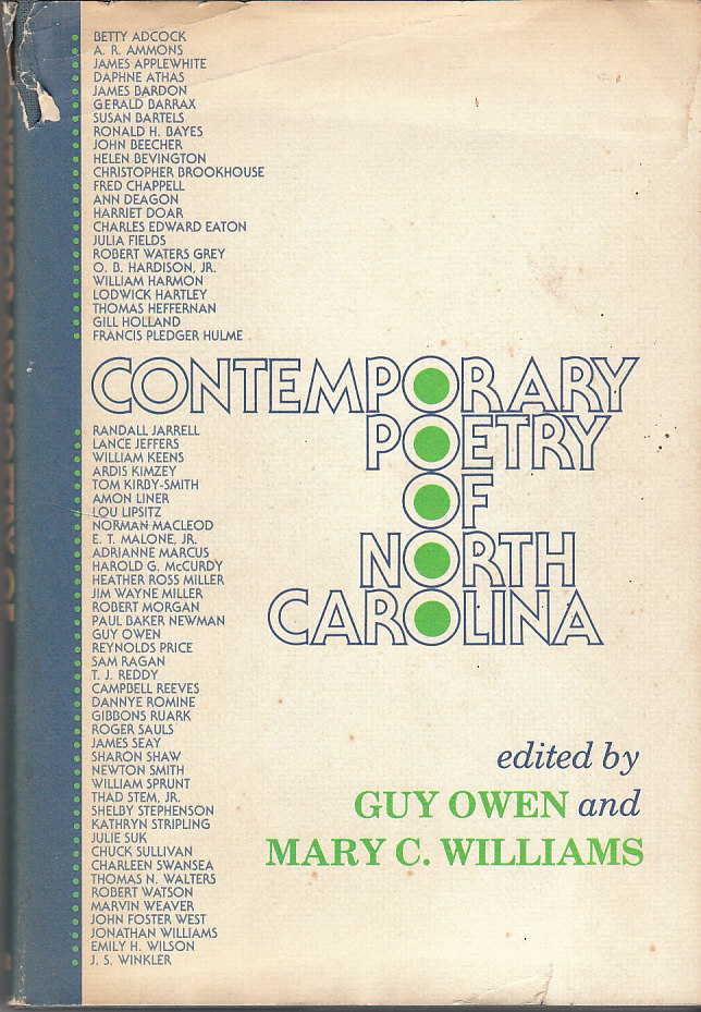 Image for Contemporary Poetry of North Carolina
