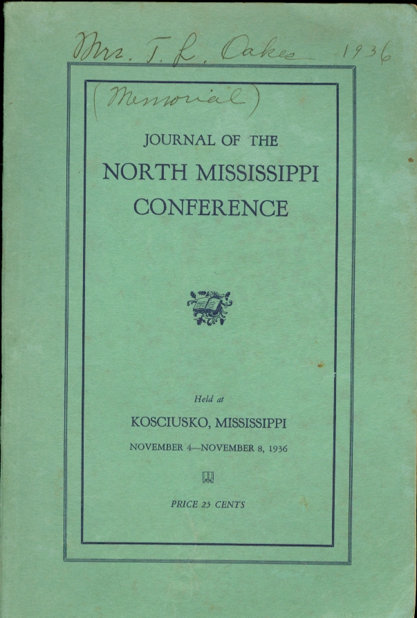 Image for Journal of the North Mississippi Conference