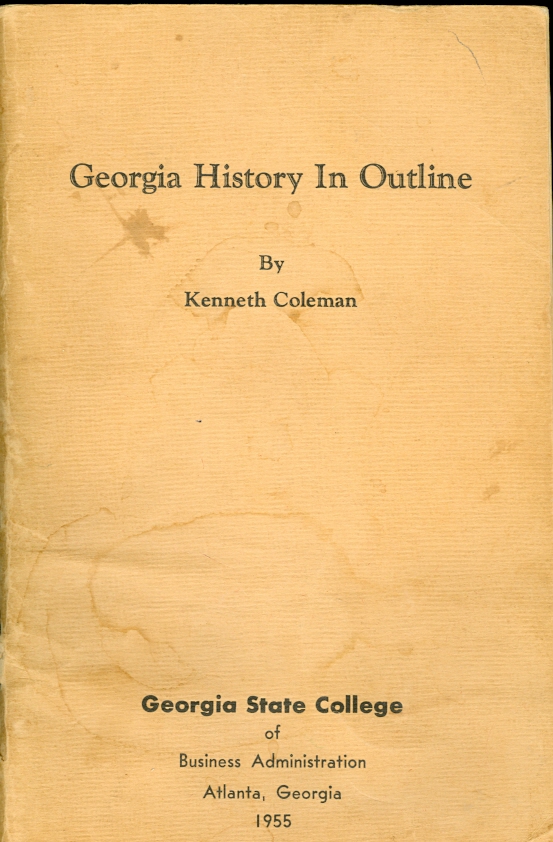 Image for Georgia History in Outline