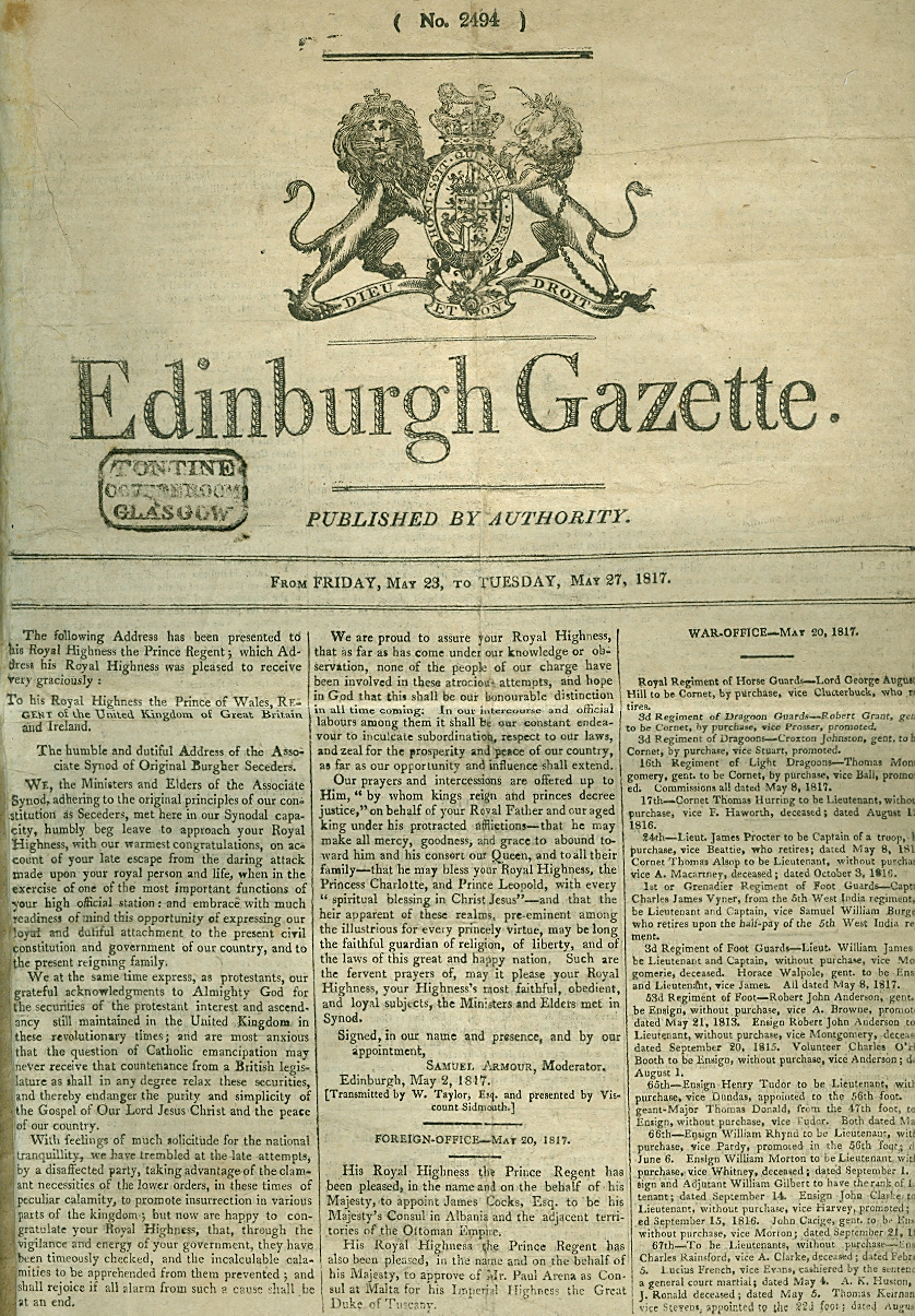 Image for Edinburgh Gazette