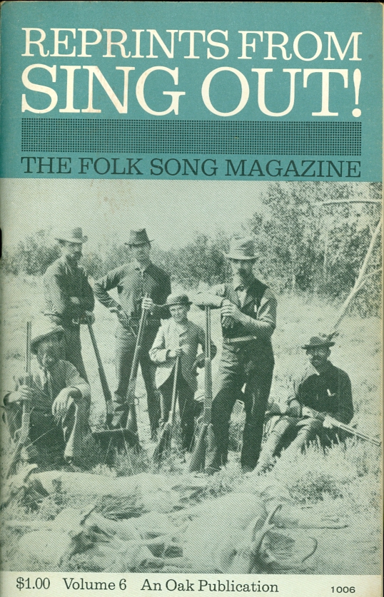 Reprints from Sing Out! The Folk Song Magazine Image for Reprints from Sing Out! The Folk Song Magazine