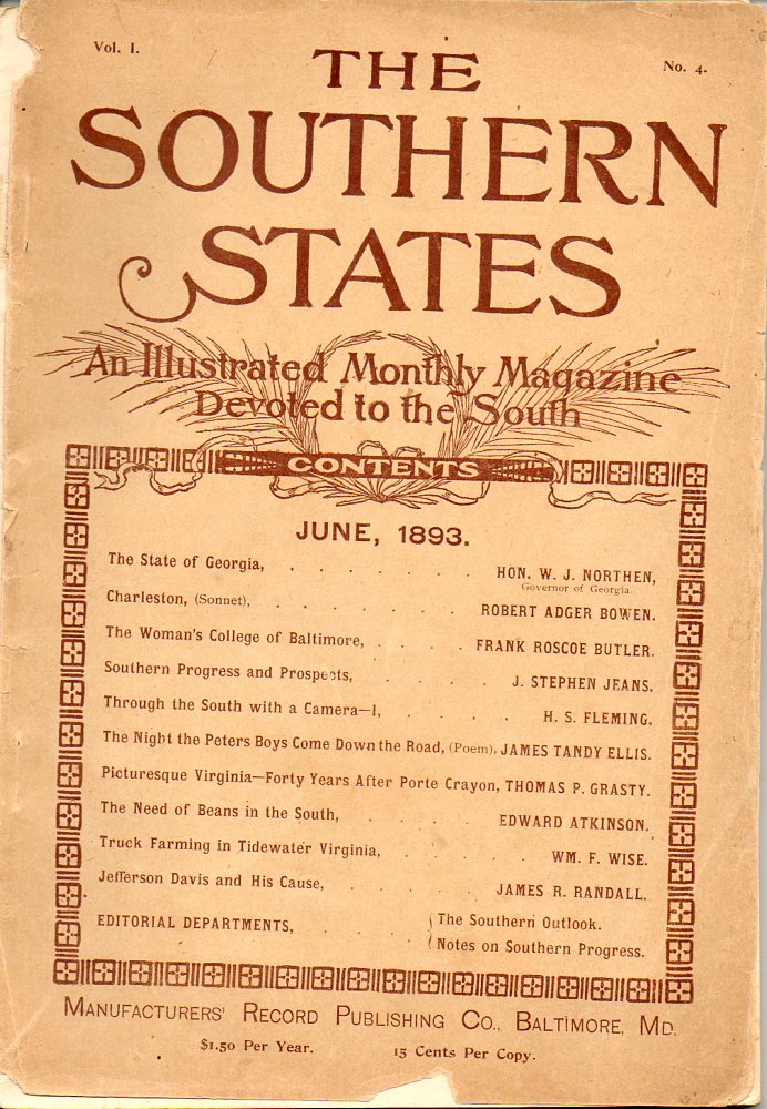 Image for The Southern States An Illustrated Monthly Magazine Devoted to the South