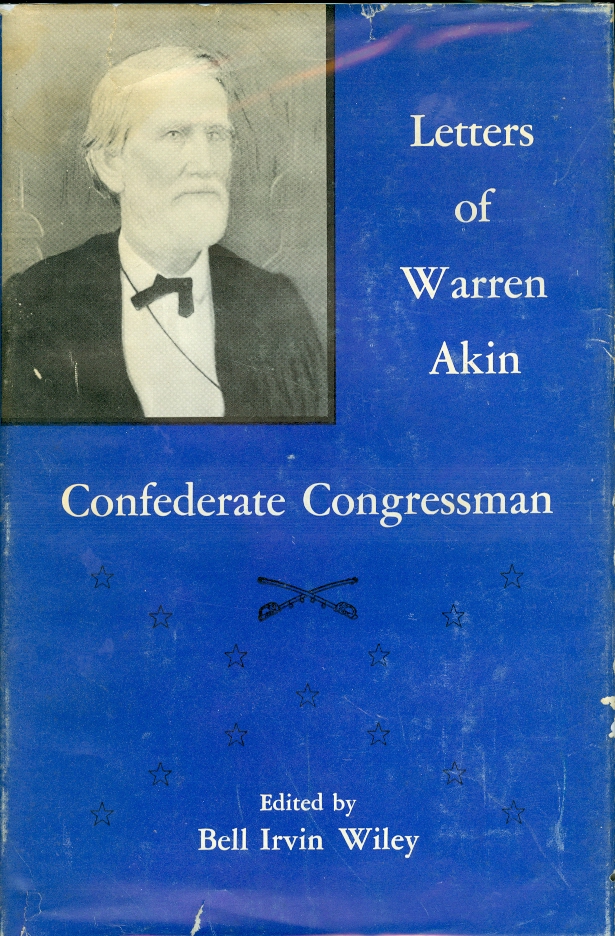 Image for Letters of Warren Akin, Confederate Congressman